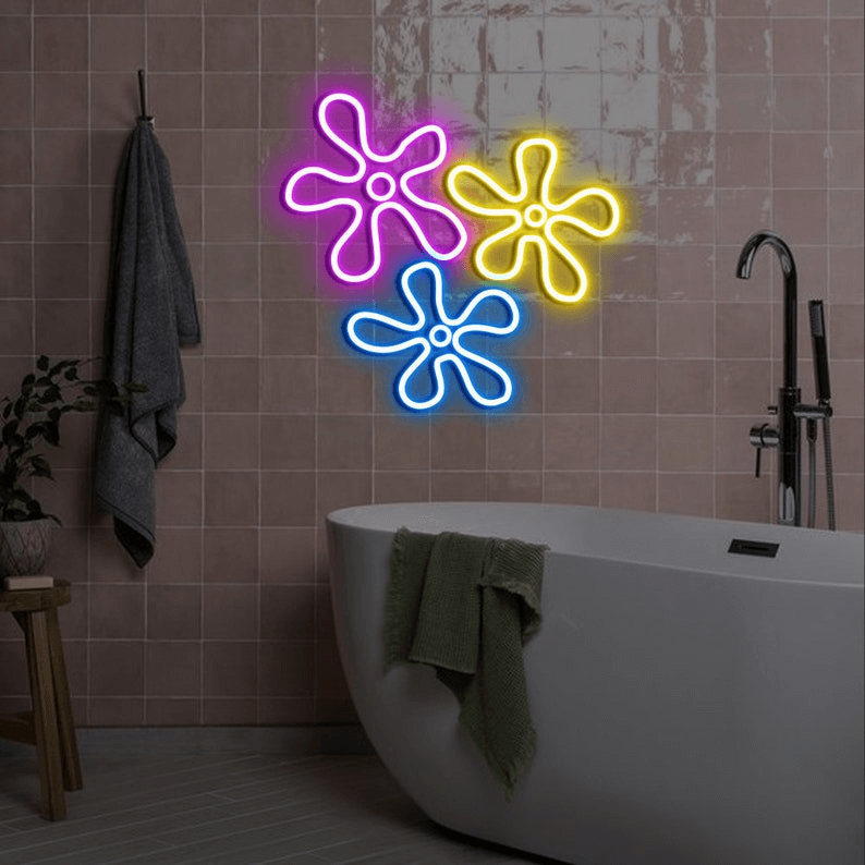 Spongebob Flower Custom Neon Sign