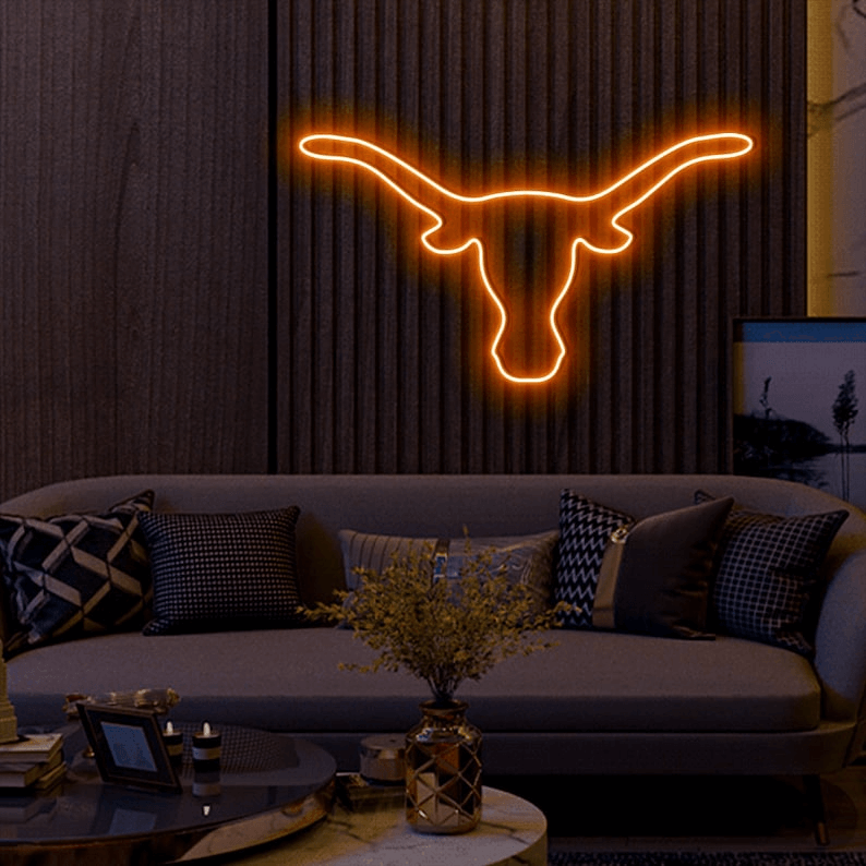 Texas Longhorn Custom Neon Sign