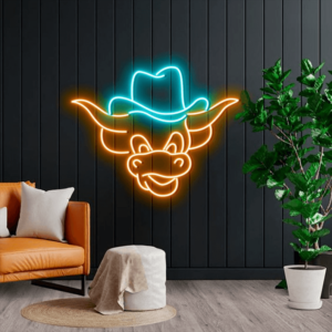 UT Texas Longhorns Mascot neon sign