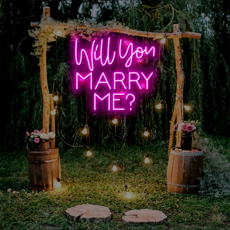 Will You Marry Me Custom Neon Sign