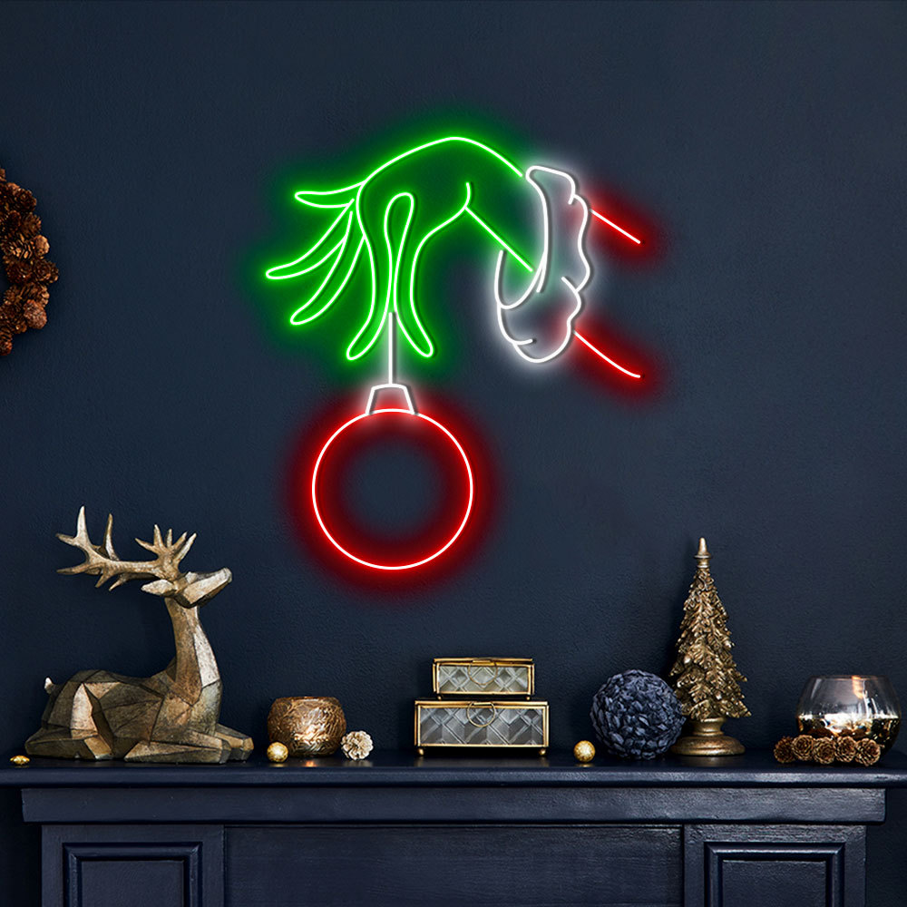 Custom Merry Grinchmas Neon Sign