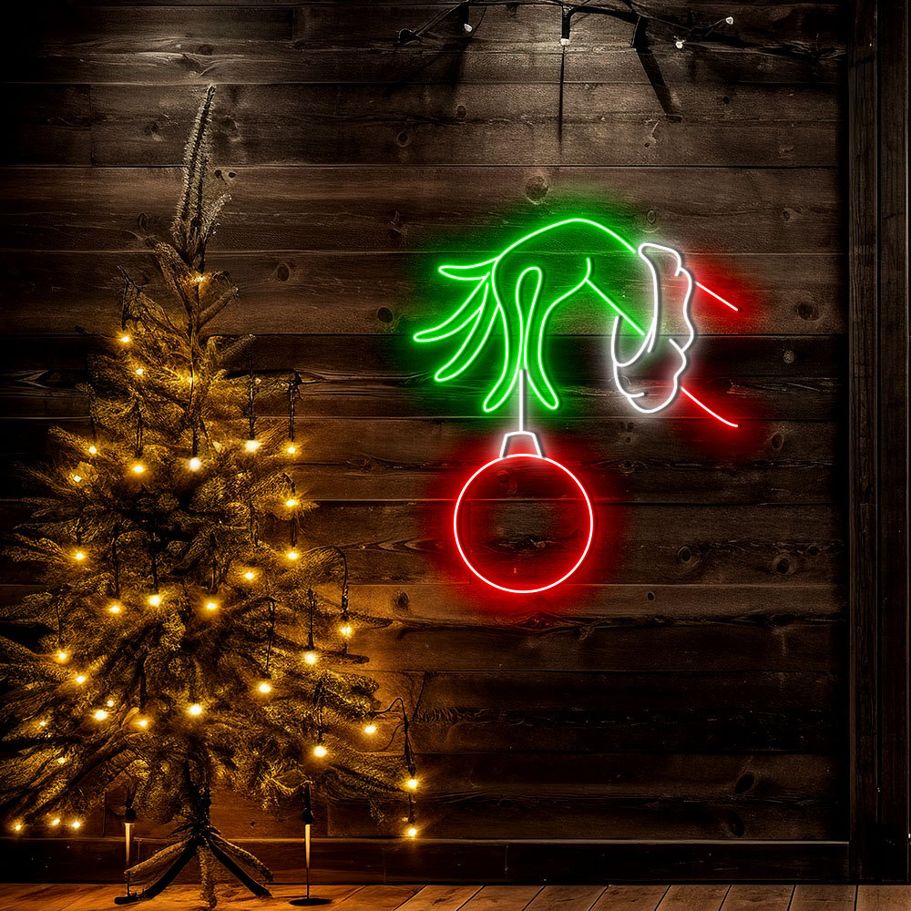 Custom Merry Grinchmas Neon Sign