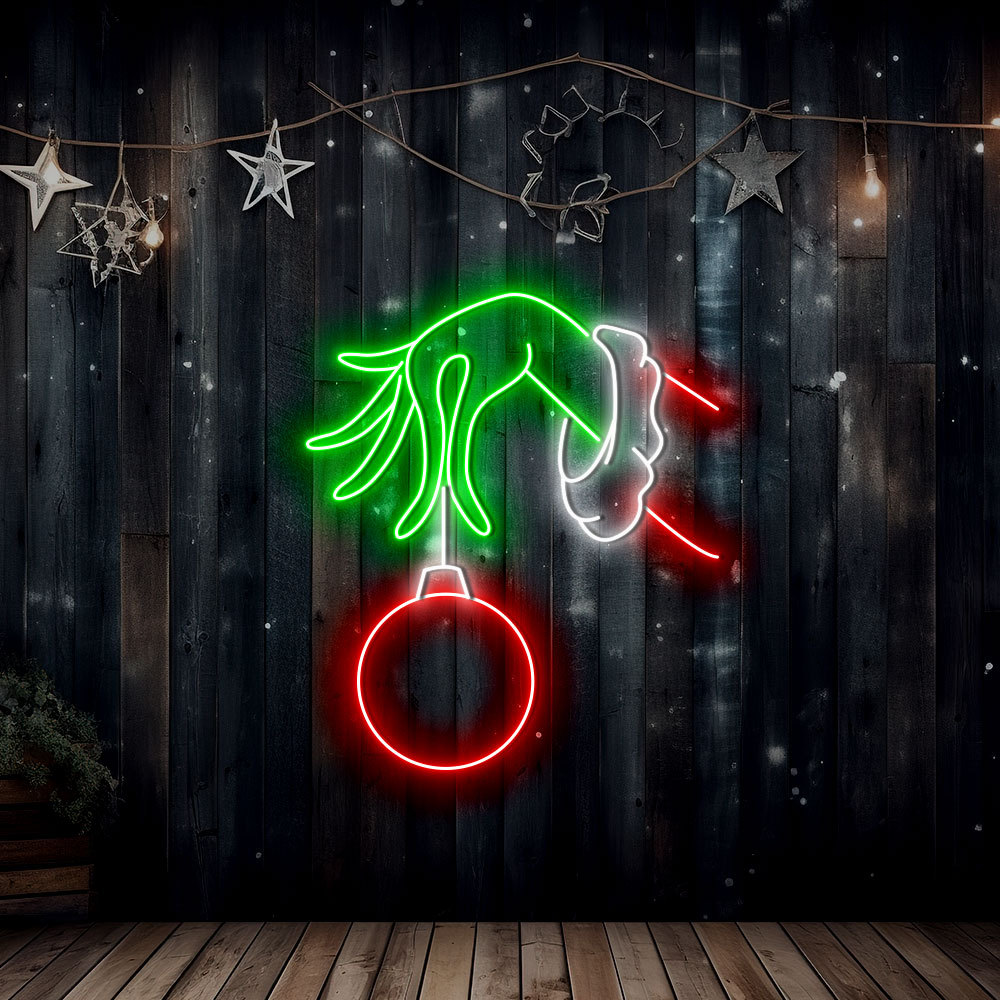 Custom Merry Grinchmas Neon Sign