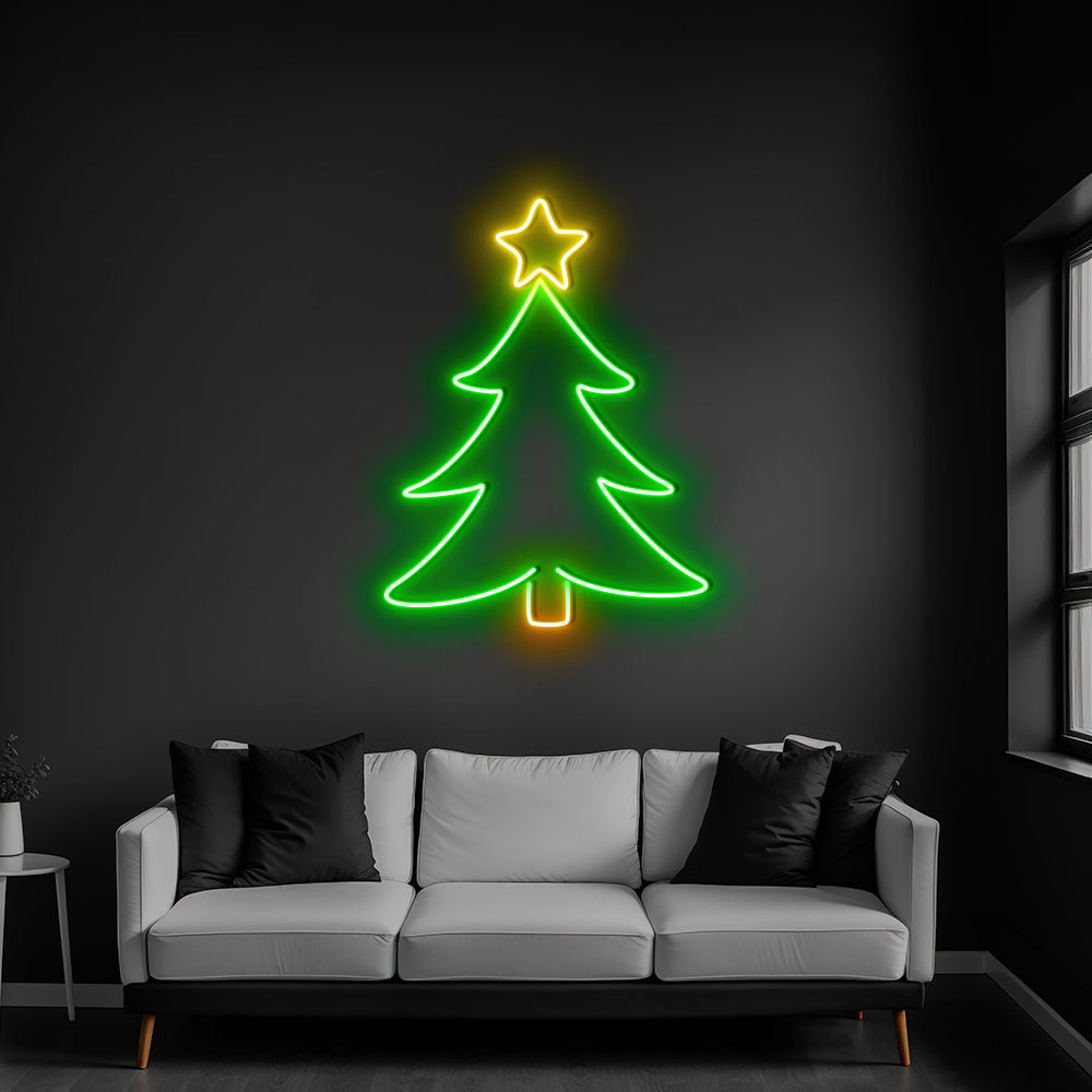 Christmas Pine Tree Neon Sign