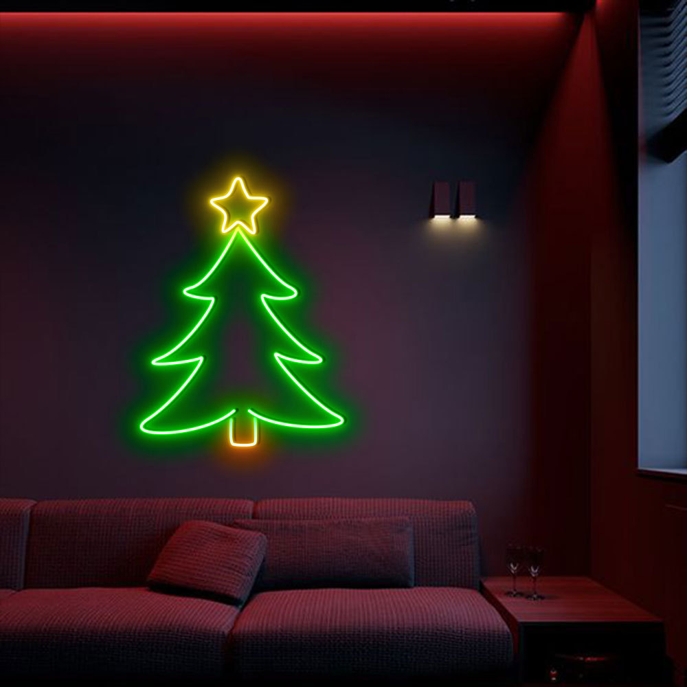 Christmas Pine Tree Neon Sign