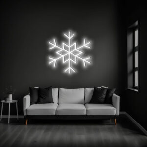 Christmas Snowflake Neon Sign