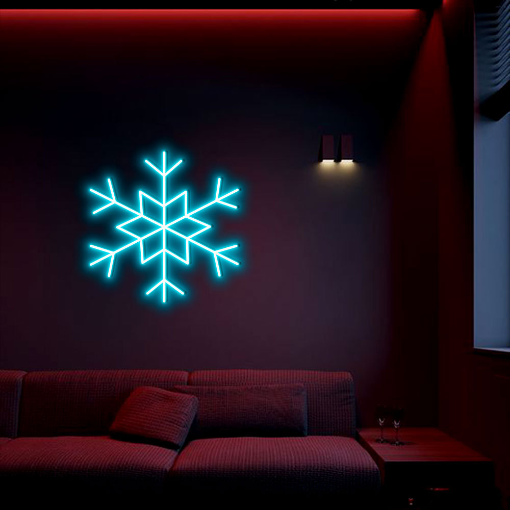 Christmas Snowflake Neon Sign