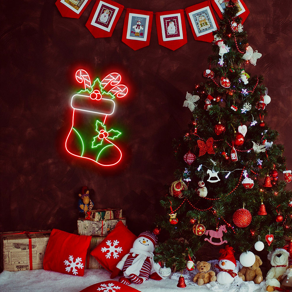 Christmas Sock Neon Sign