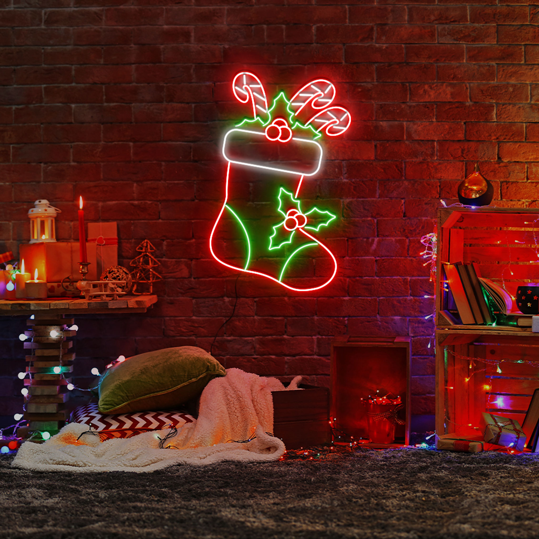 Christmas Sock Neon Sign