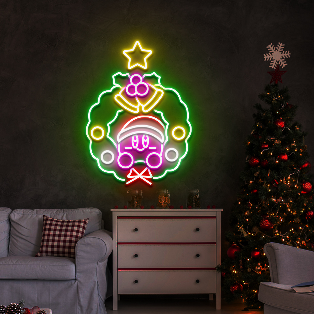 Christmas Wreath Neon Sign