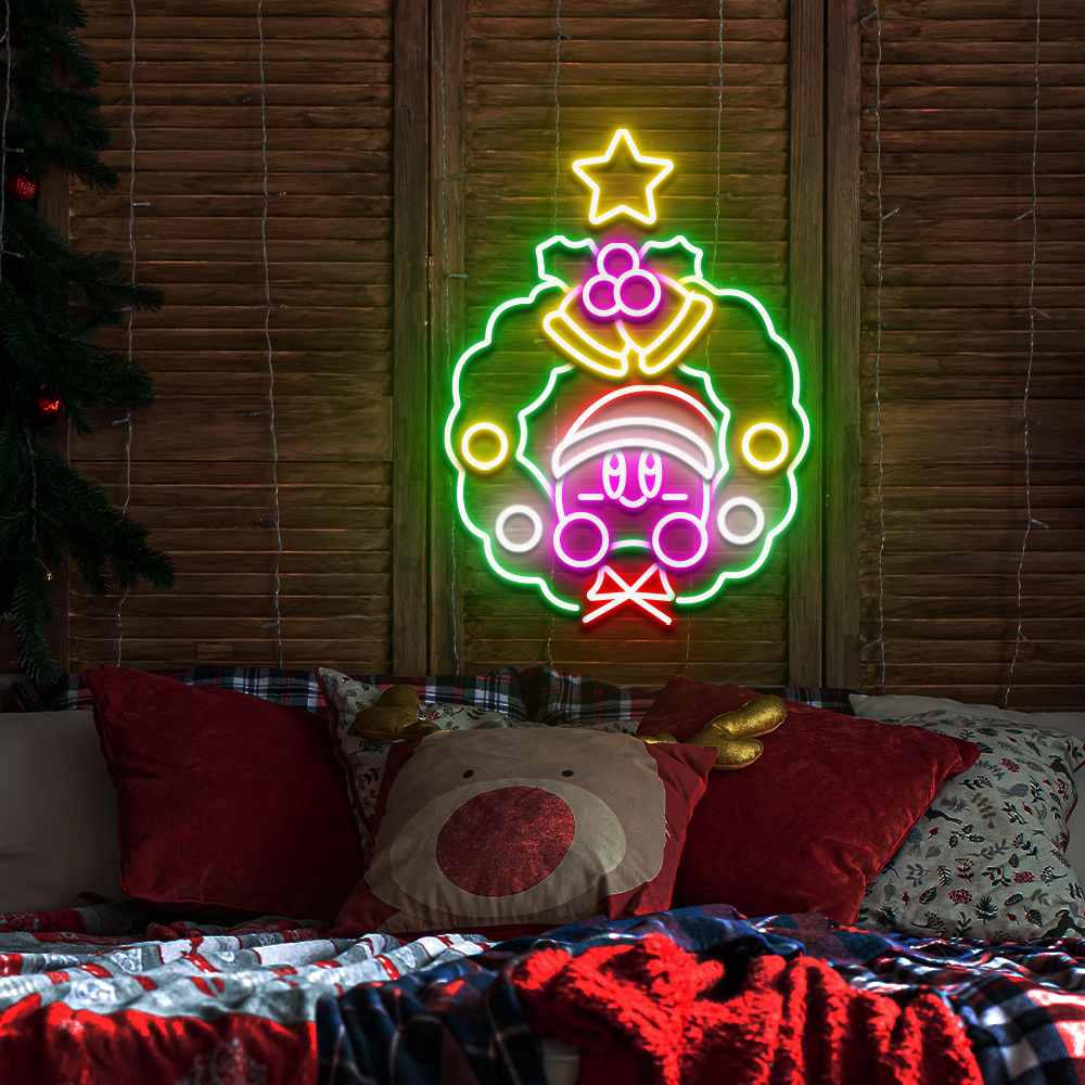 Christmas Wreath Neon Sign