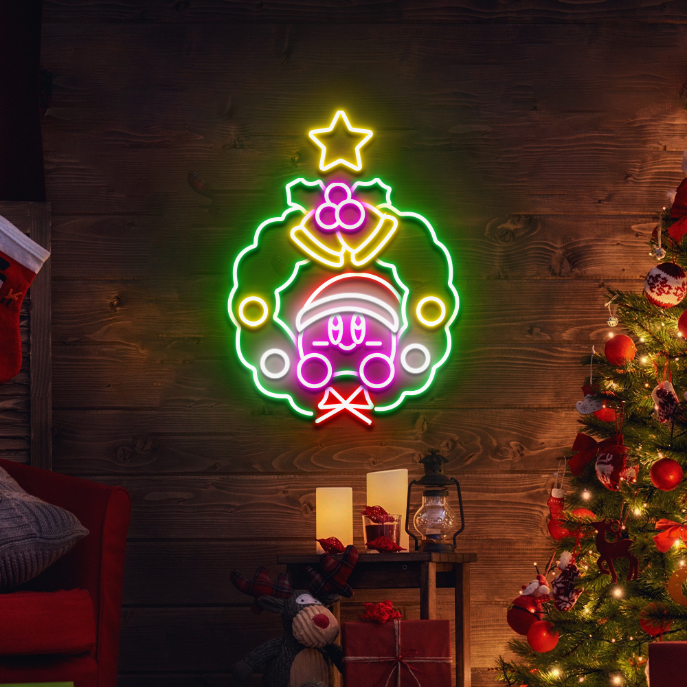 Christmas Wreath Neon Sign