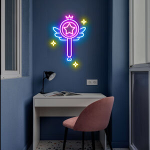 Magic Stick Sailor Moon Neon Sign