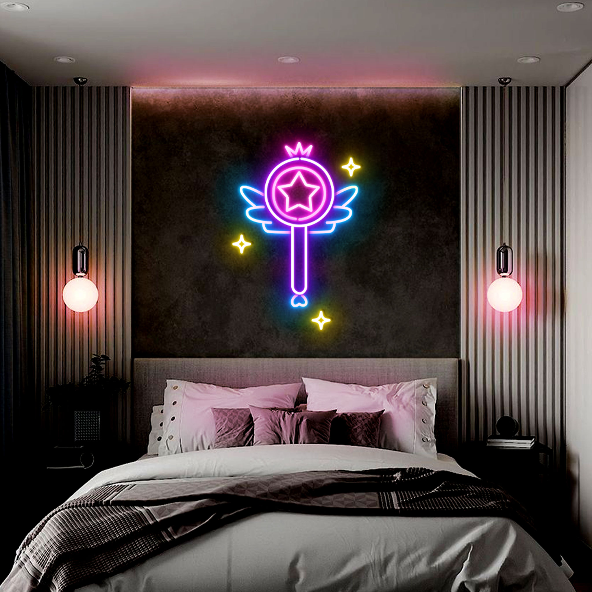 Magic Stick Sailor Moon Neon Sign