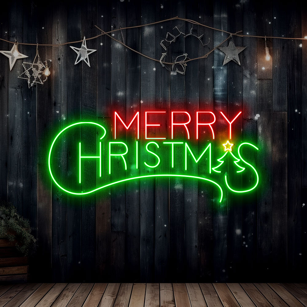 Merry Christmas Custom Neon Sign