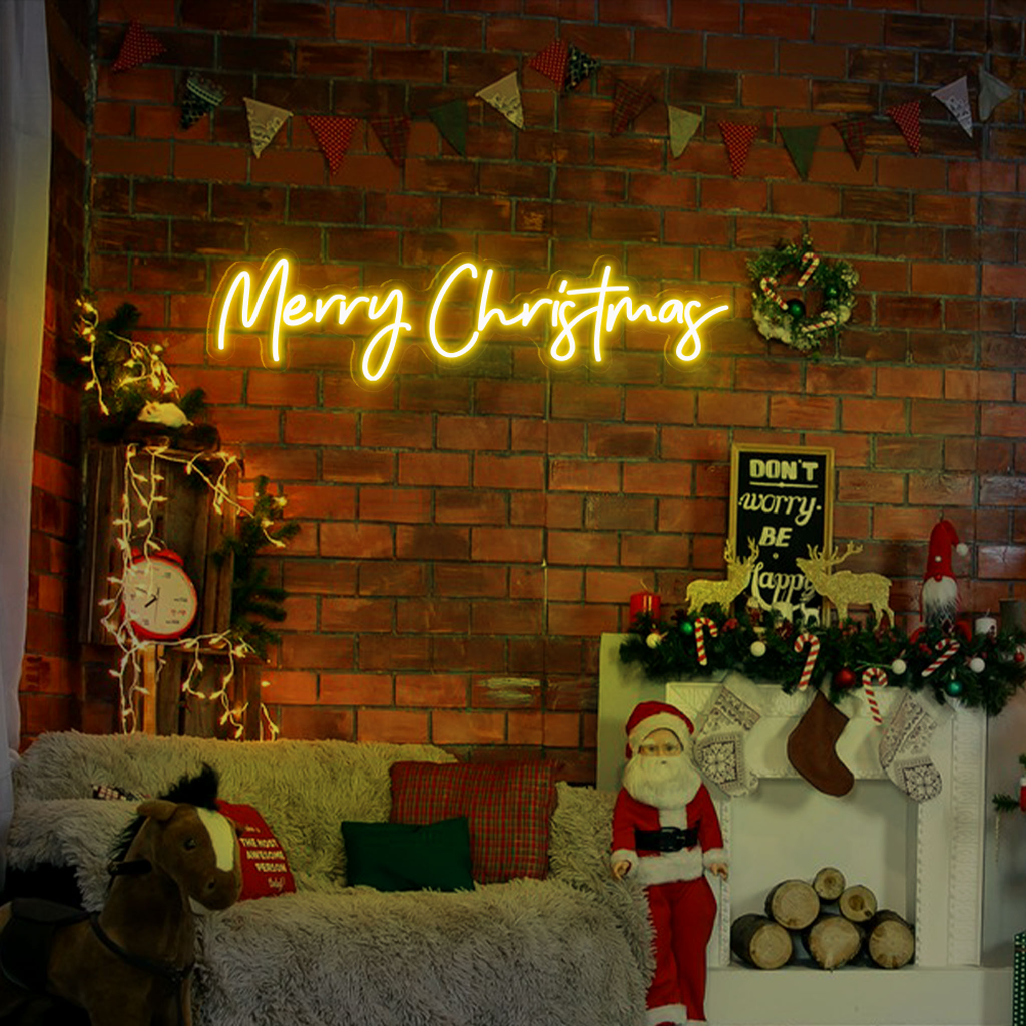 Merry Christmas neon sign