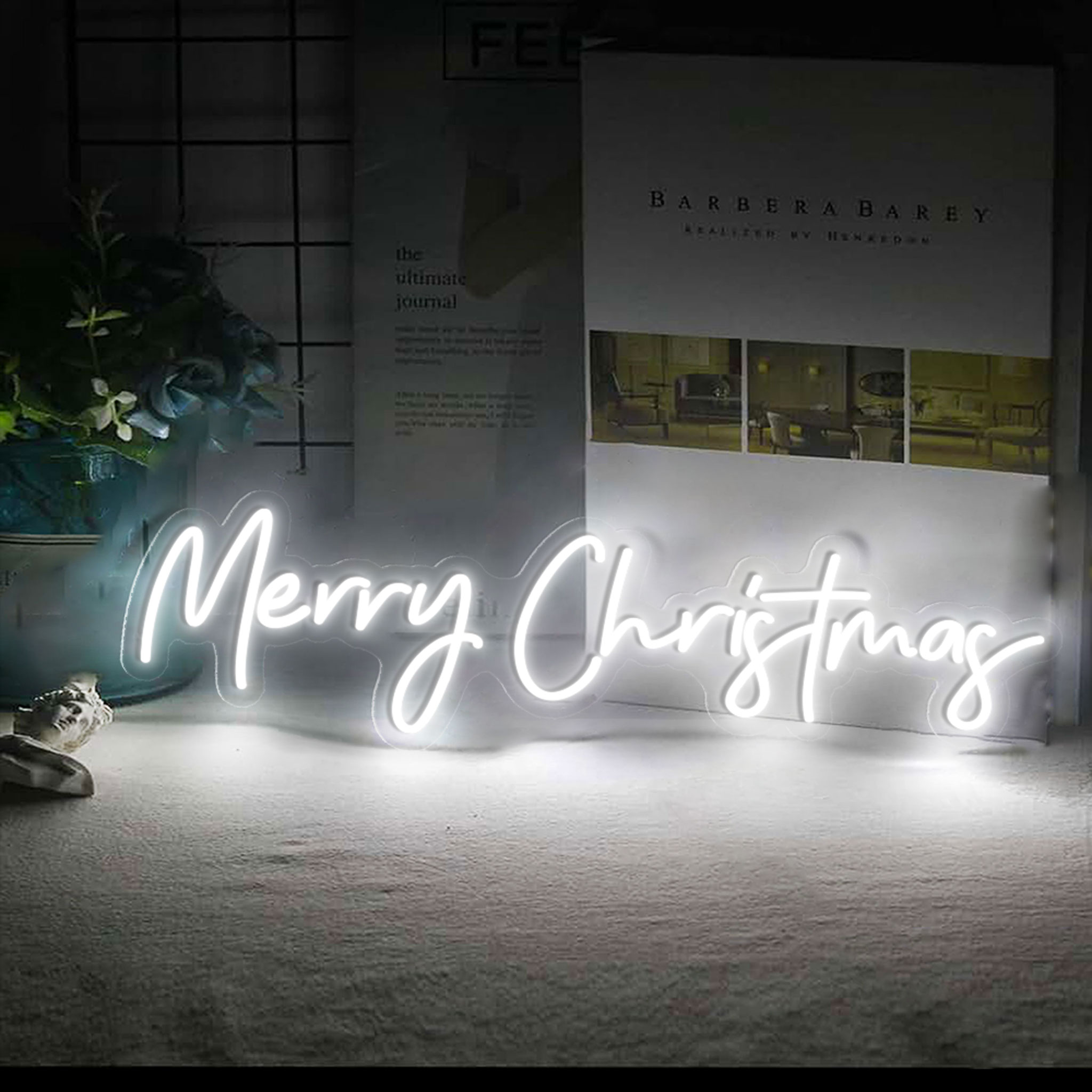 Merry Christmas neon sign