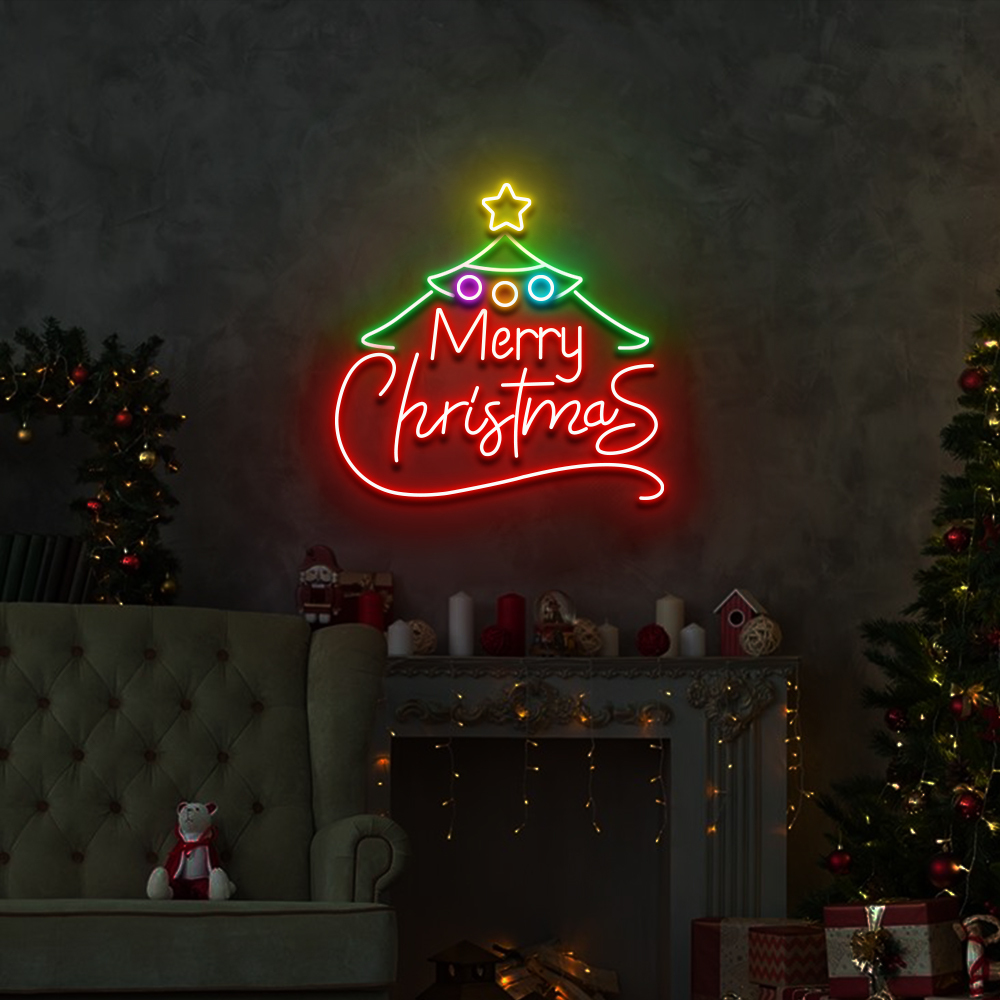 Merry Christmas Neon Sign