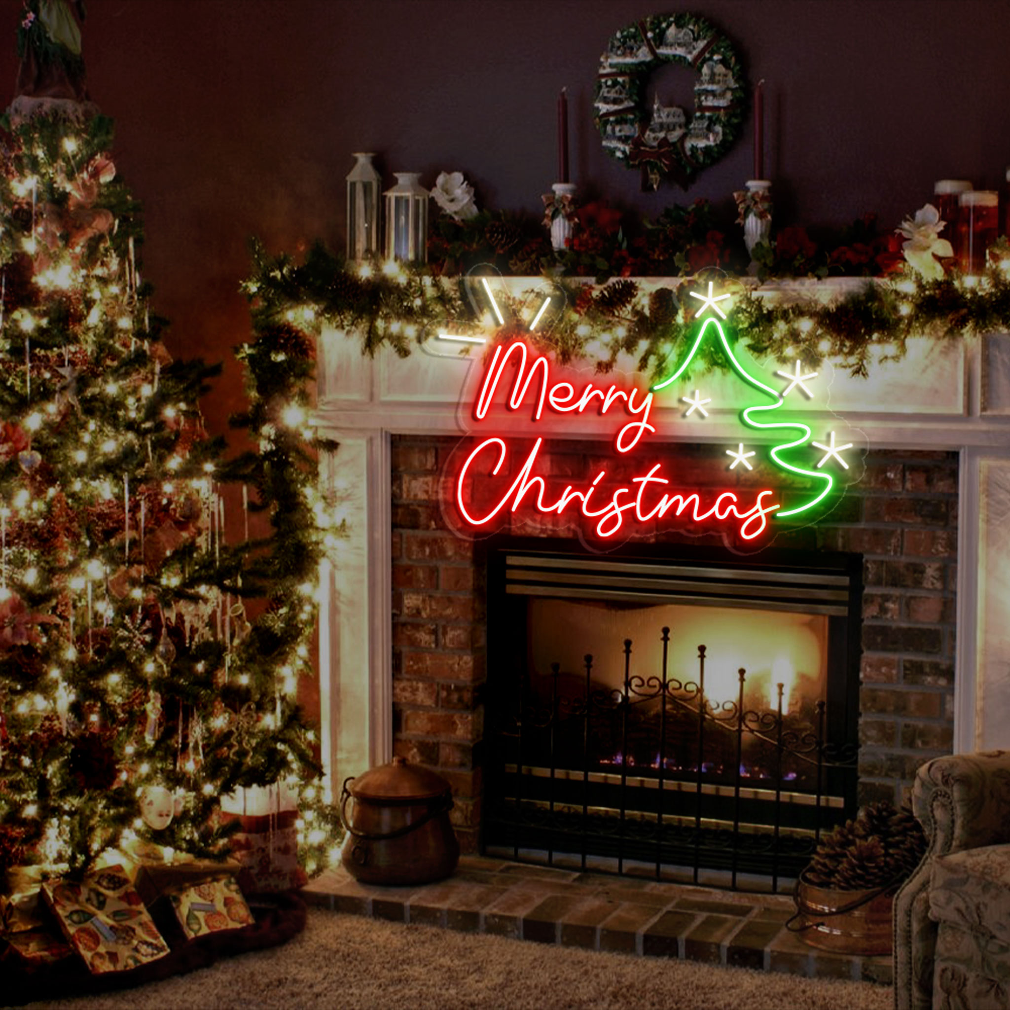 Merry Christmas Neon Sign