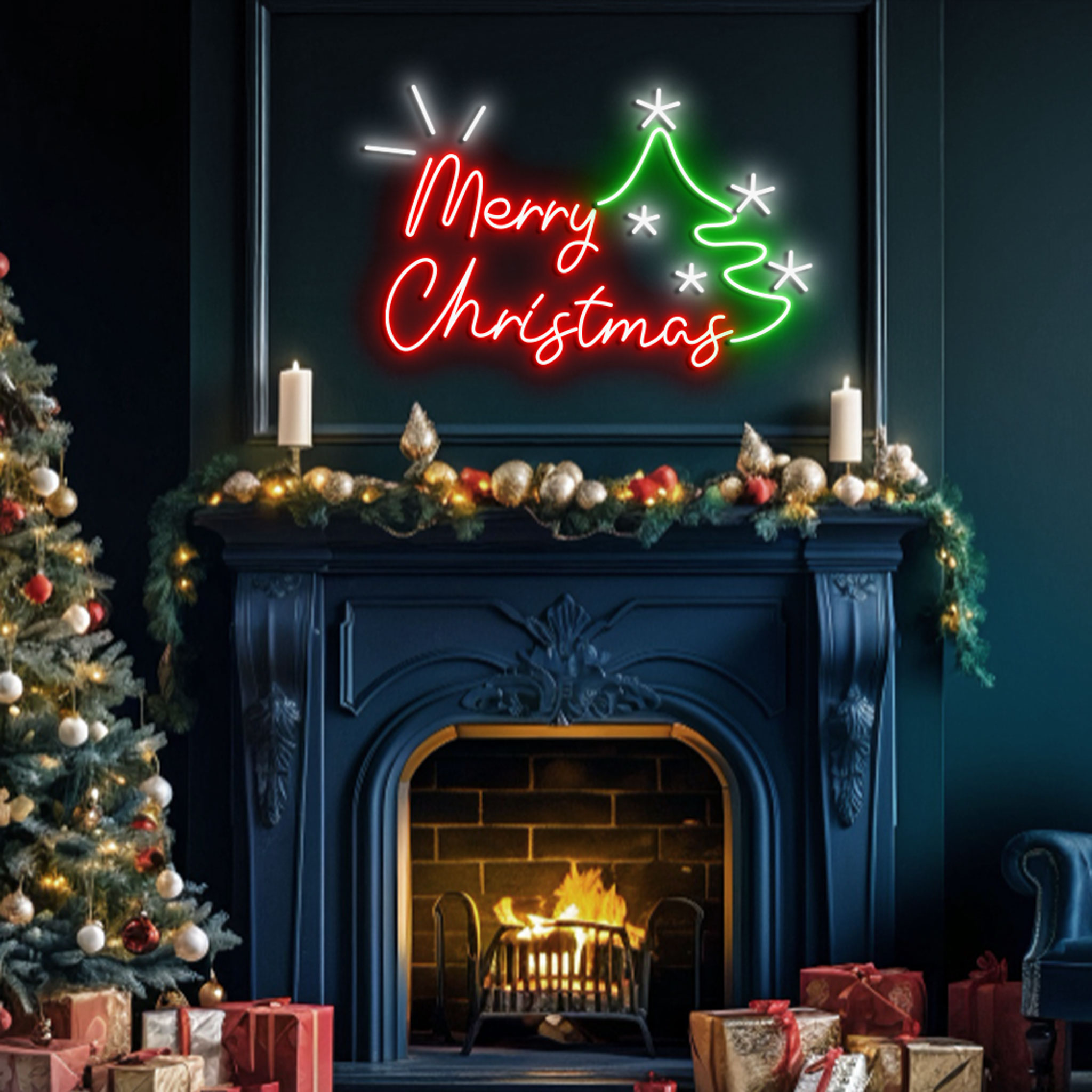 Merry Christmas Neon Sign