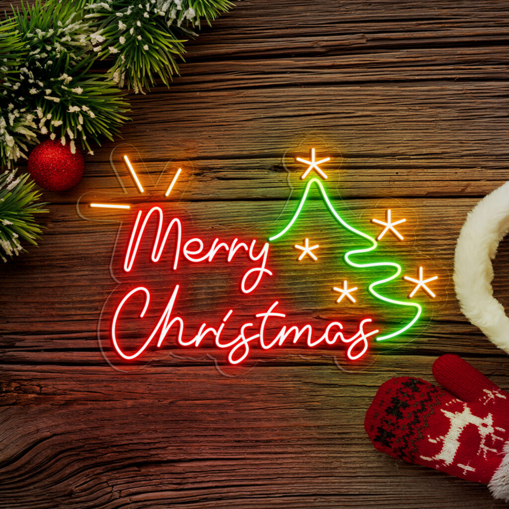 Merry Christmas Neon Sign 3