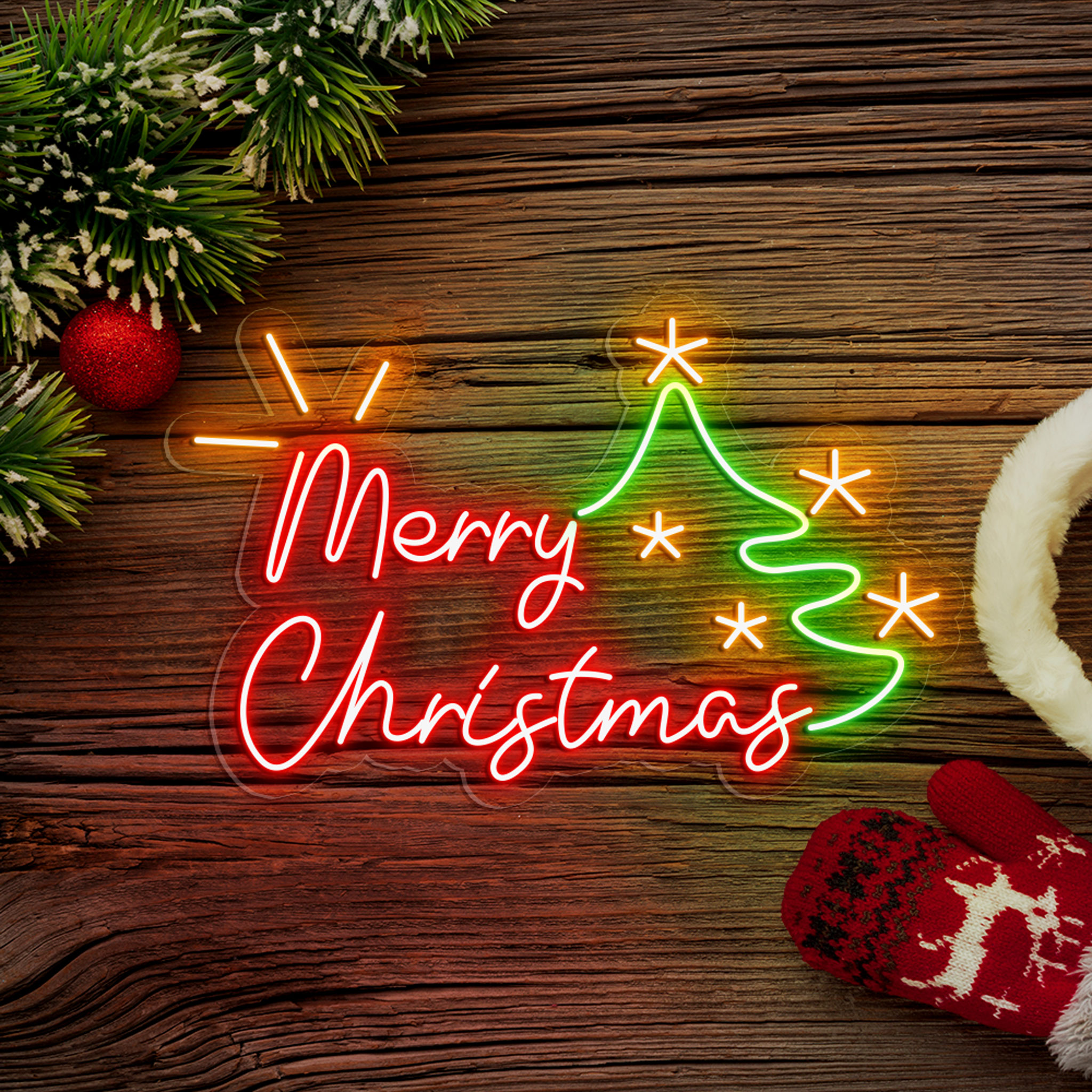 Merry Christmas Neon Sign