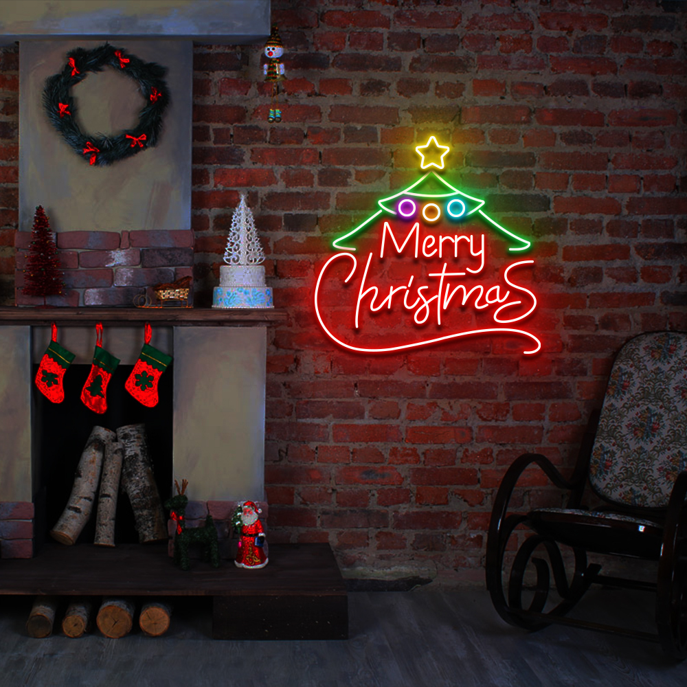 Merry Christmas Neon Sign