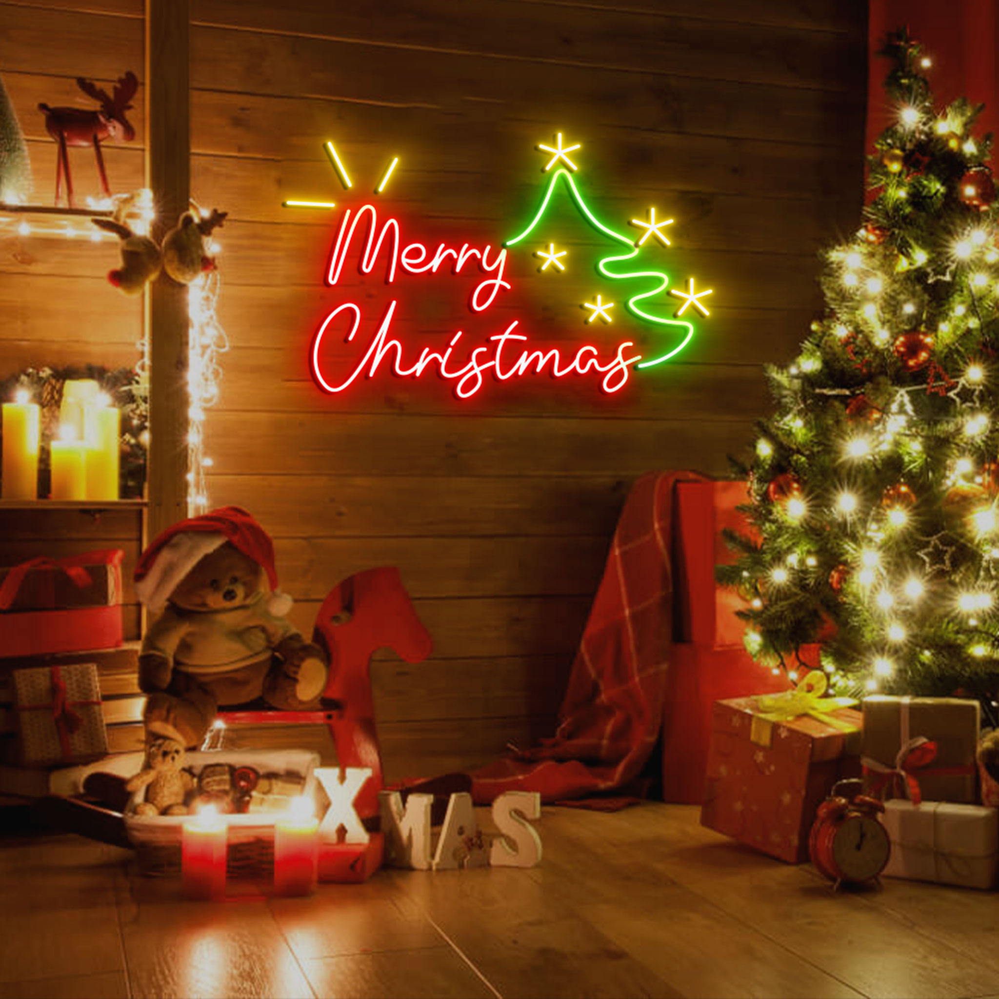 Merry Christmas Neon Sign