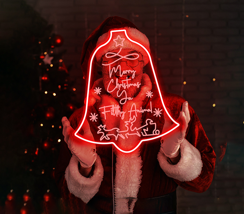 Merry Christmas Ya Filthy Animal Neon Sign