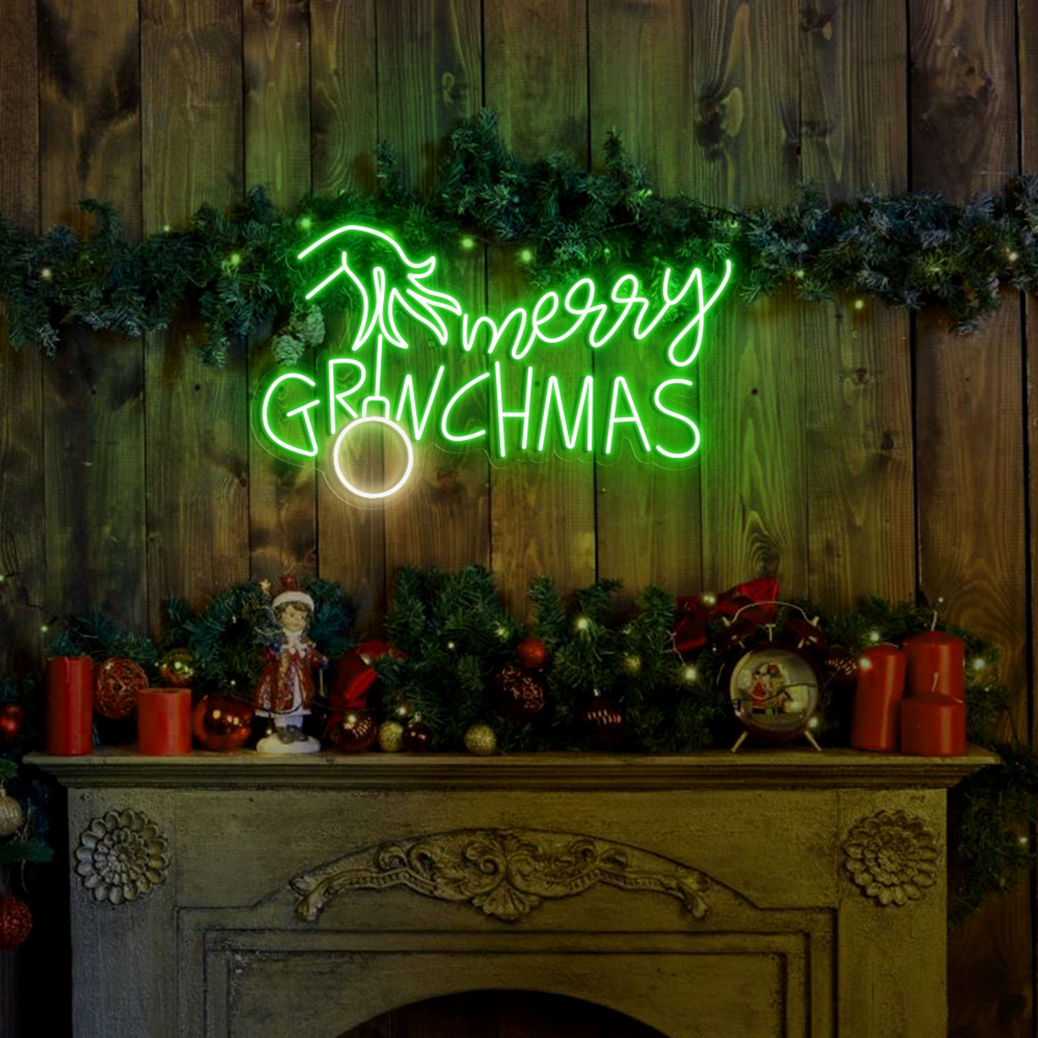 Merry Grinchmas Neon Sign