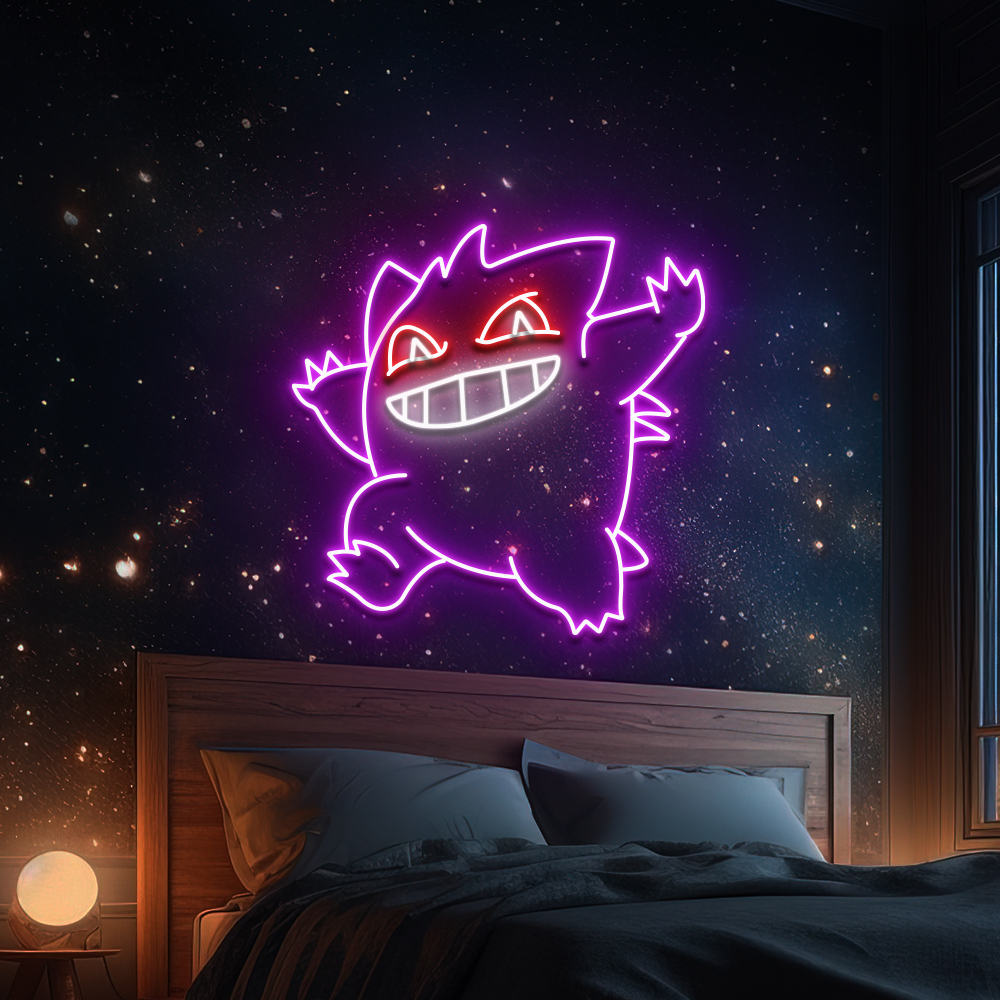 Pokemon Gengar Neon Led Sign