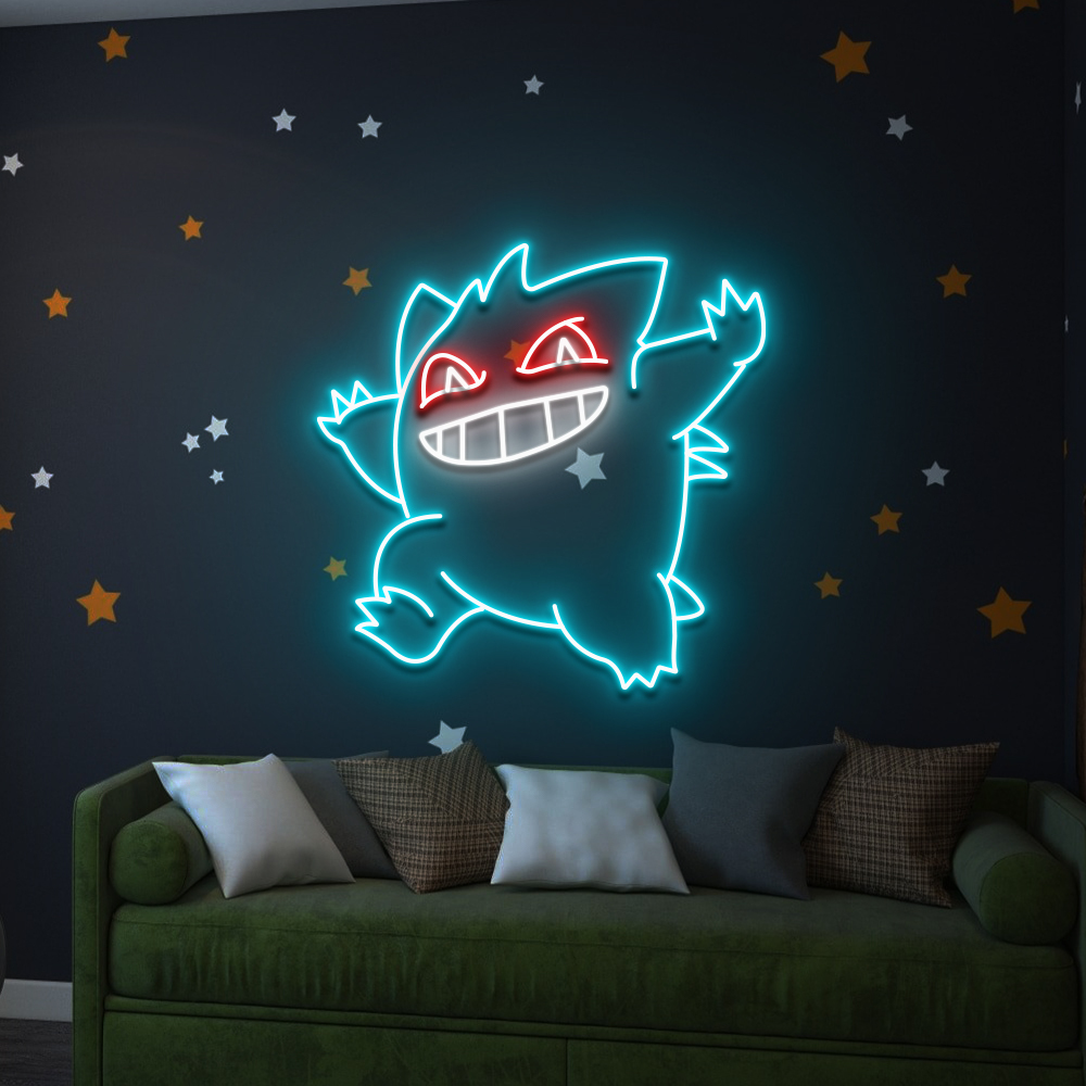Pokemon Gengar Neon Led Sign