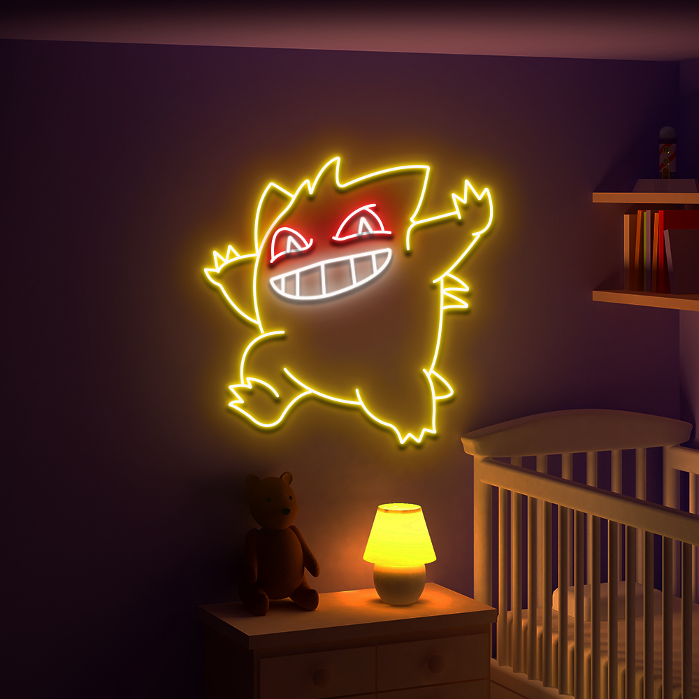 Pokemon Gengar Neon Led Sign