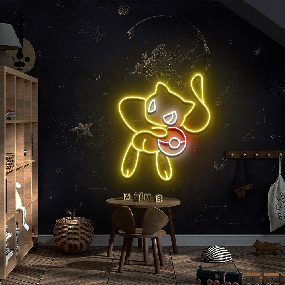 Pokemon Mew Espeon Neon Led Sign