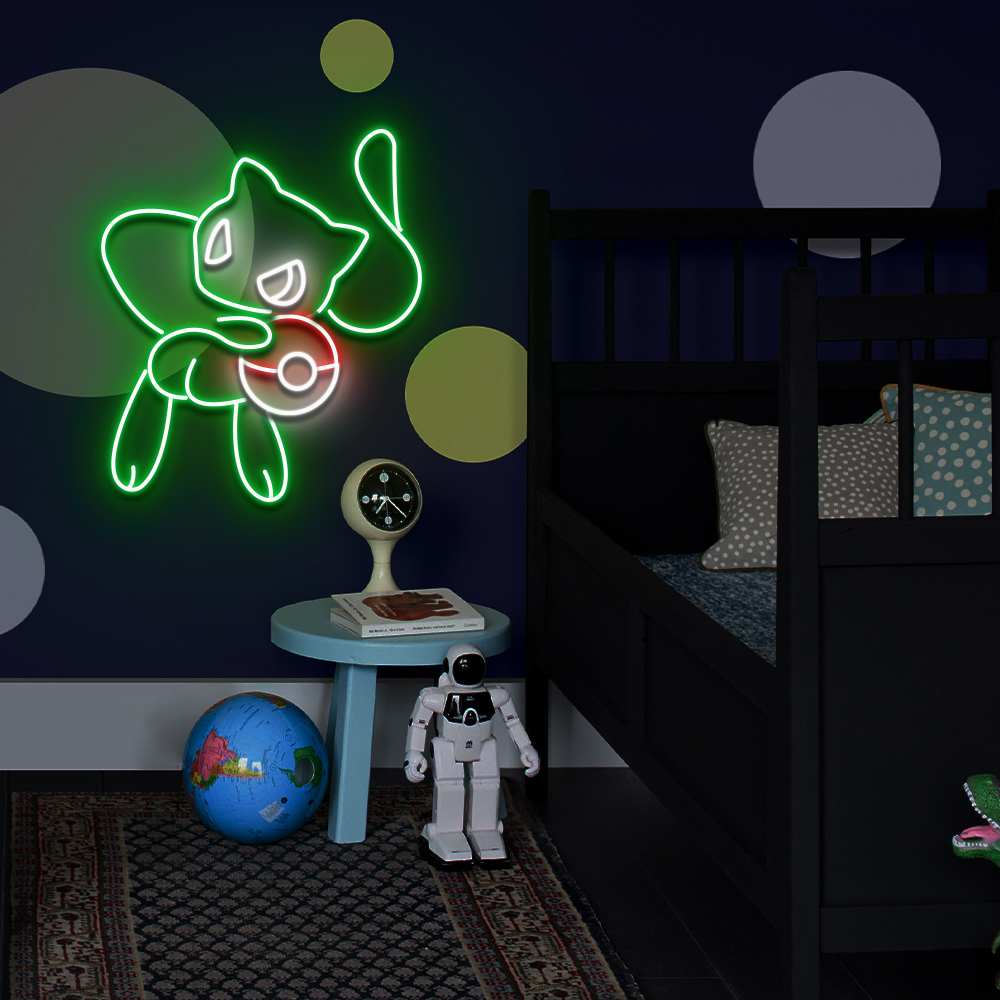Pokemon Mew Espeon Neon Led Sign