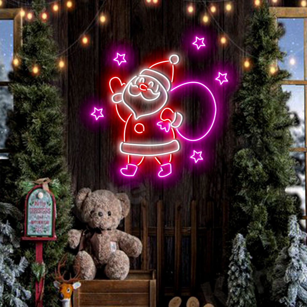 Christmas Santa Claus Neon Sign