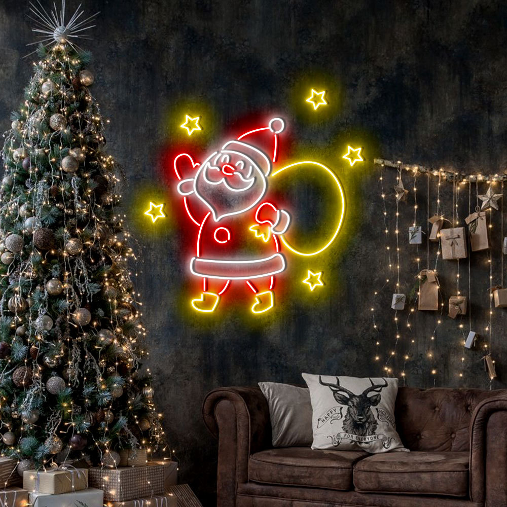 Christmas Santa Claus Neon Sign