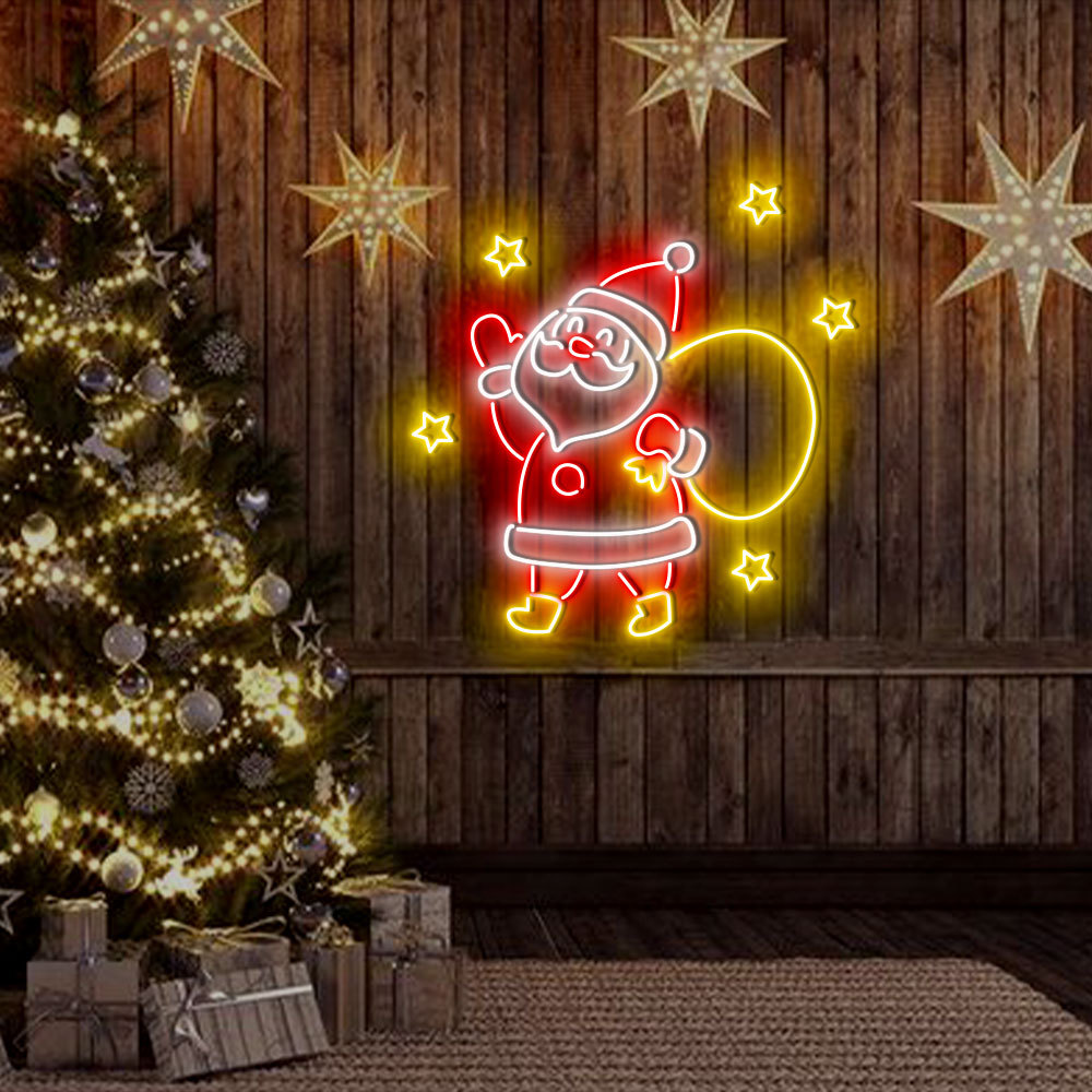 Christmas Santa Claus Neon Sign