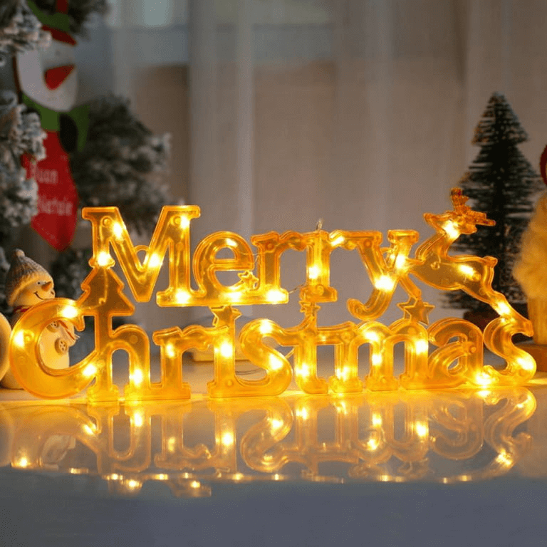 How Do You Keep Christmas Light Up Signs?