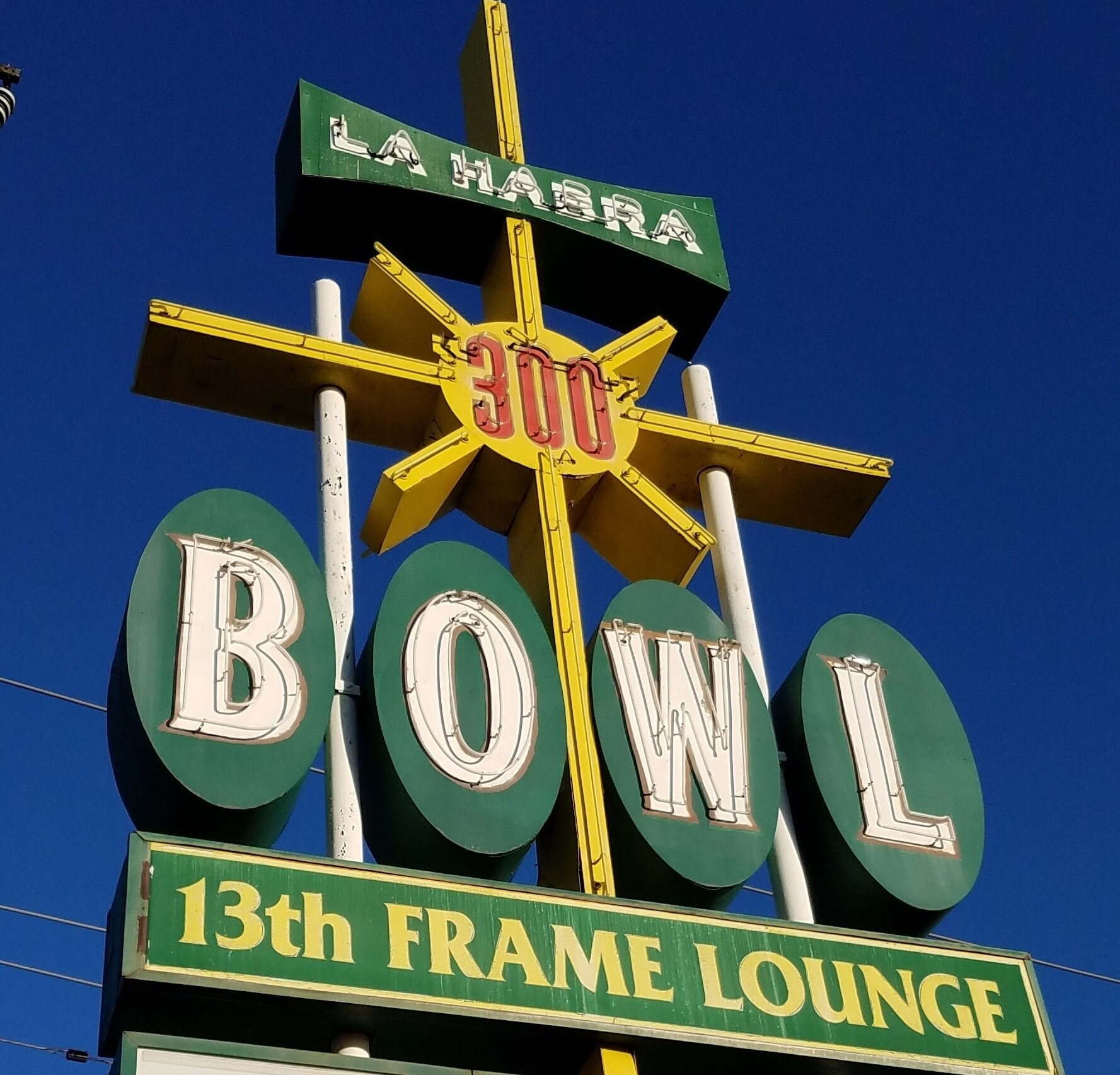 Custom Neon Signs Orange County: La Habra Bowling Alley - La Habra, CA