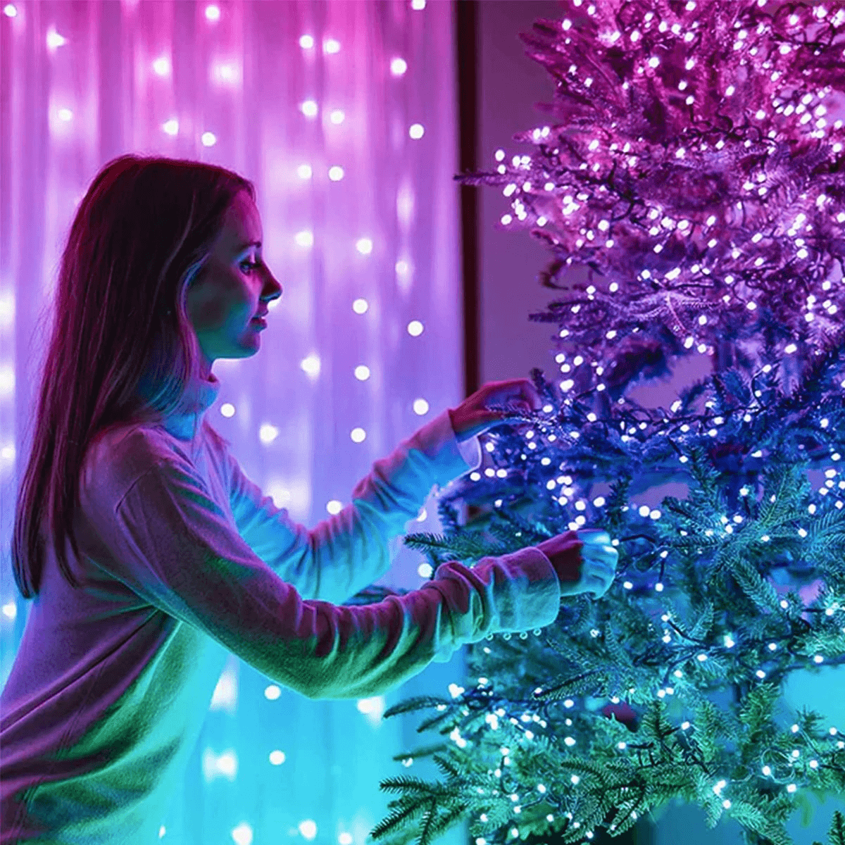 What colors are best for neon Christmas tree ornaments?