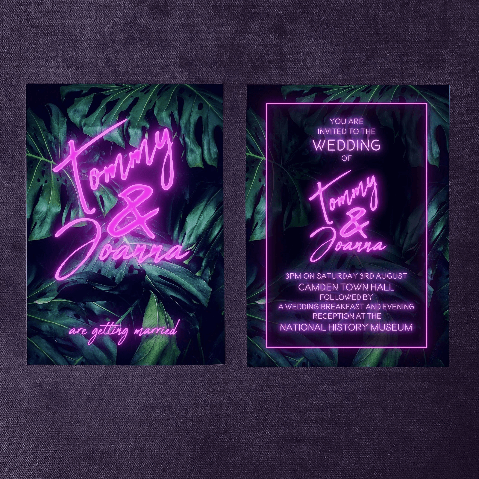 Which Colours are Best for Neon Wedding Invitations?