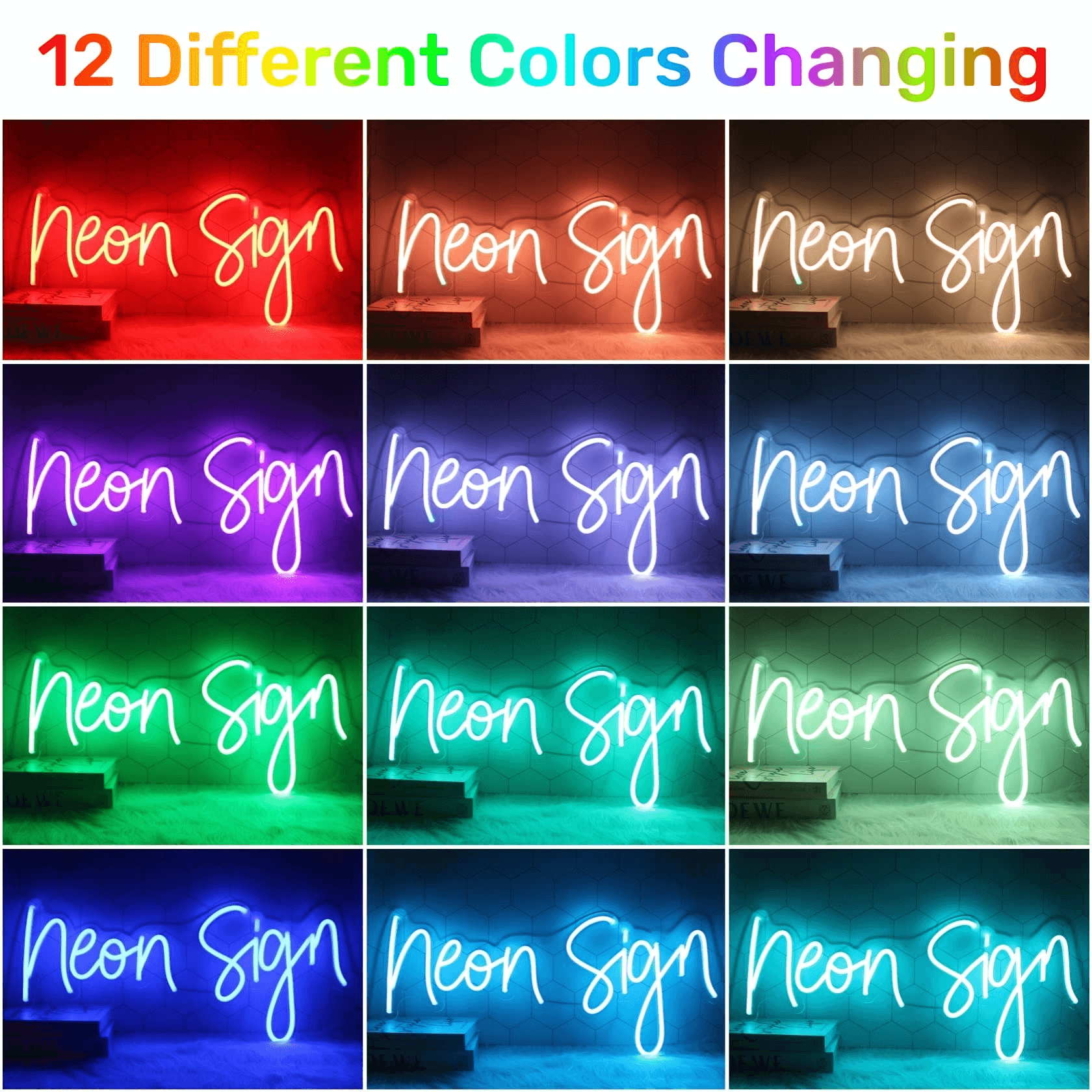 Color Changing Custom Neon Sign