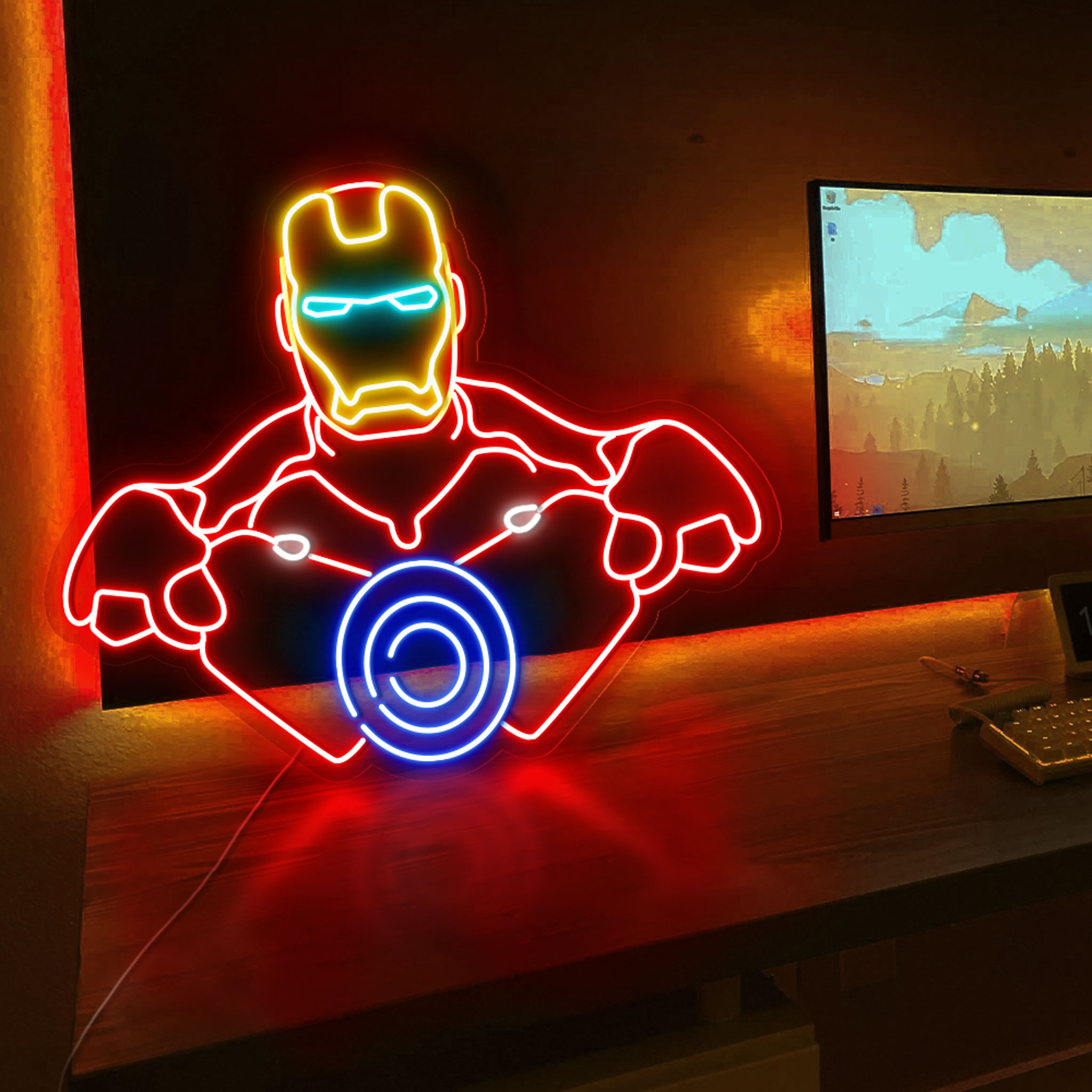 Iron Man neon sign