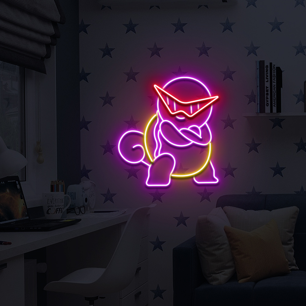 Pokemon Squirtle Neon Led Sign