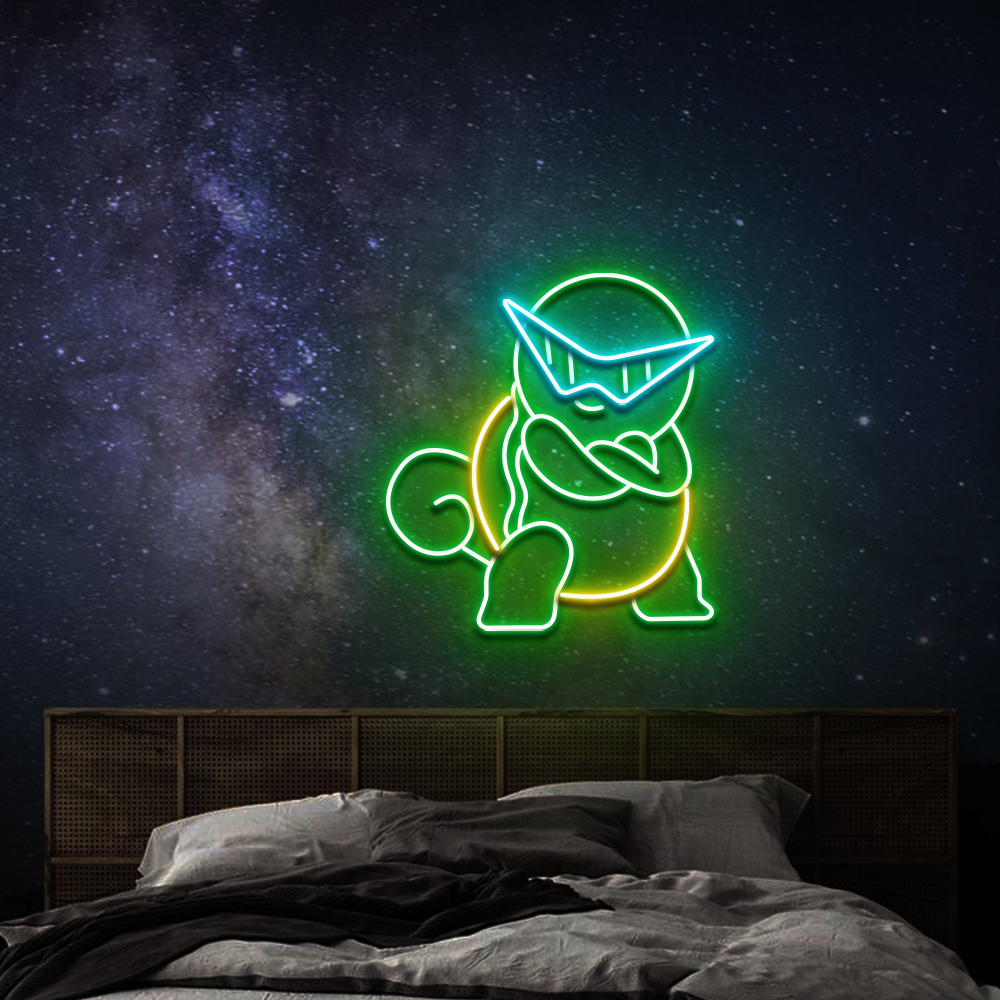Pokemon Squirtle Neon Led Sign