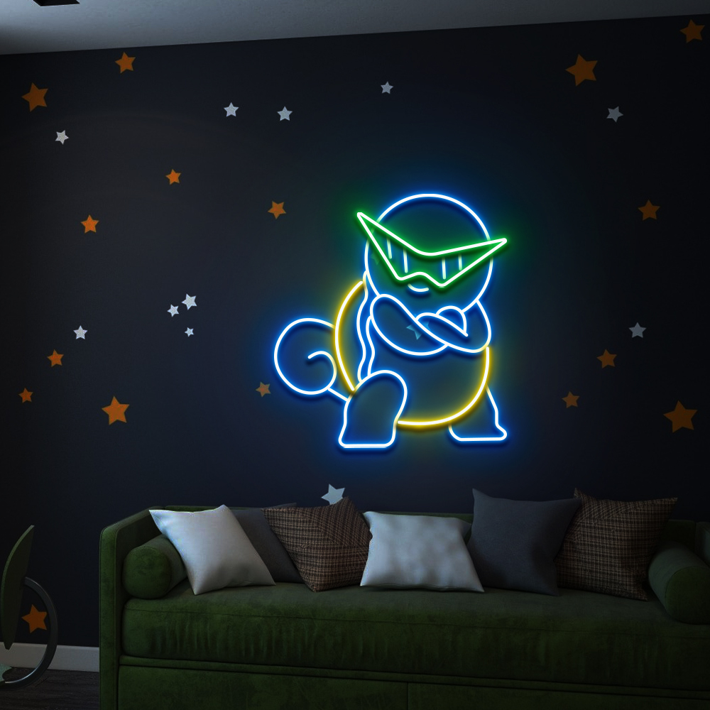 Pokemon Squirtle Neon Led Sign