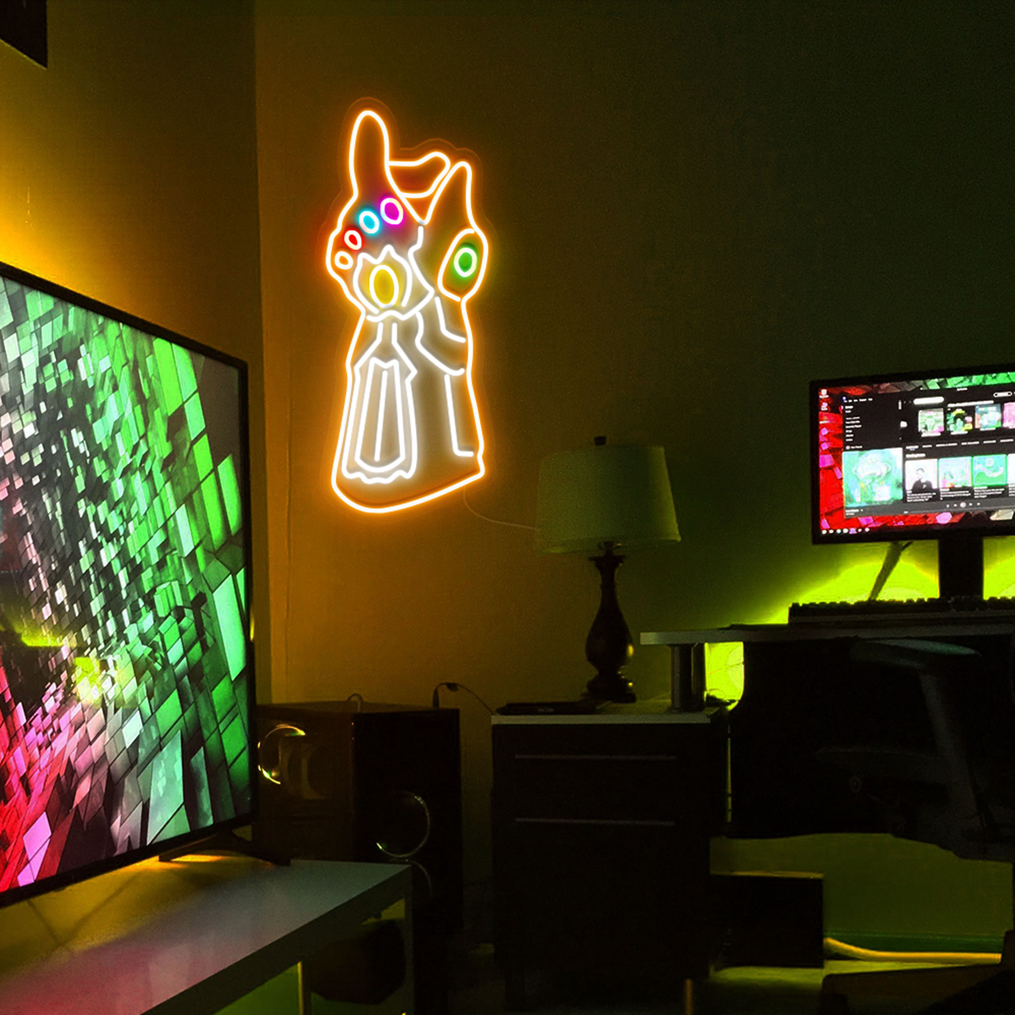 Thanos Neon Sign