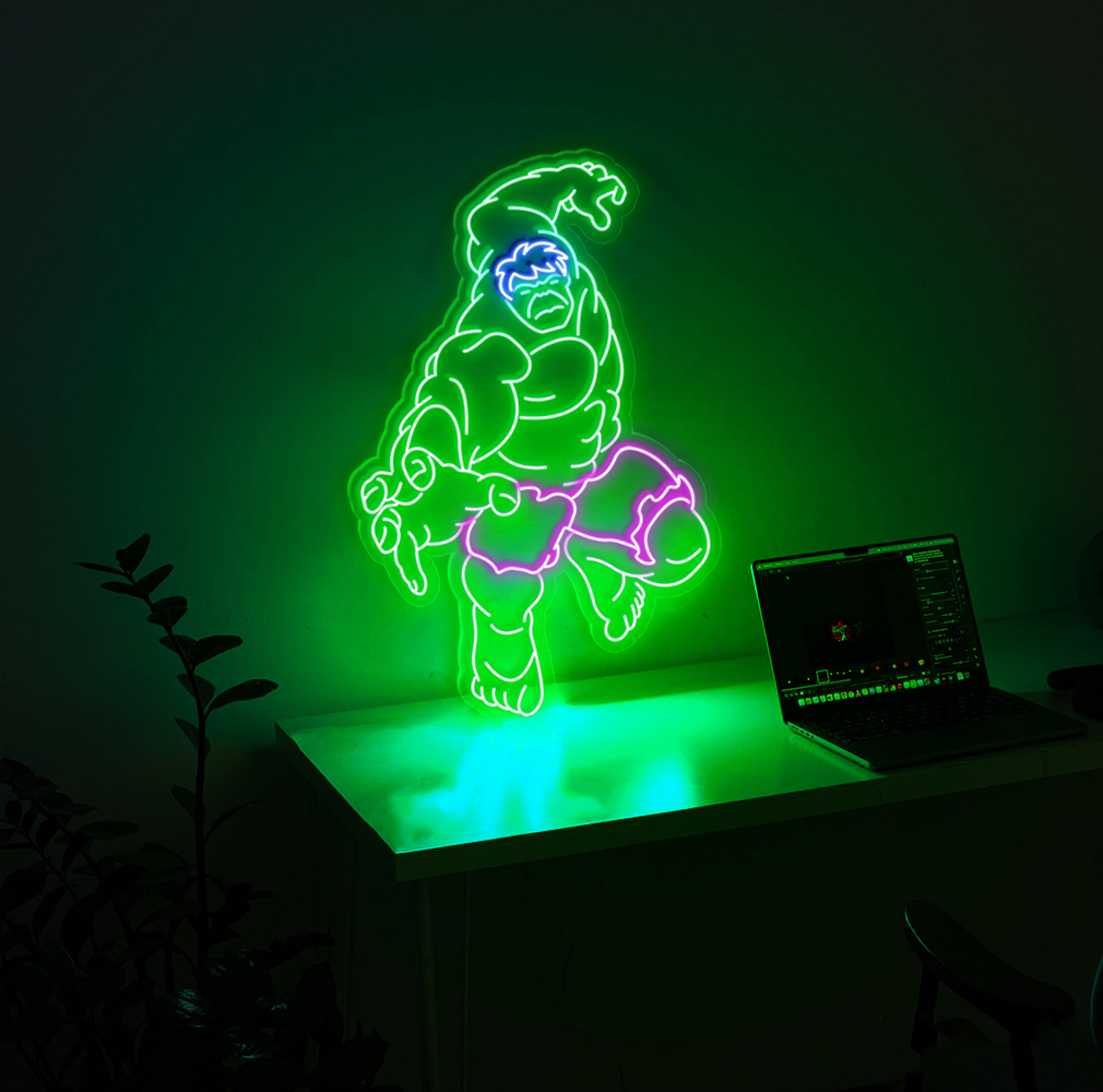 HULK Neon Sign