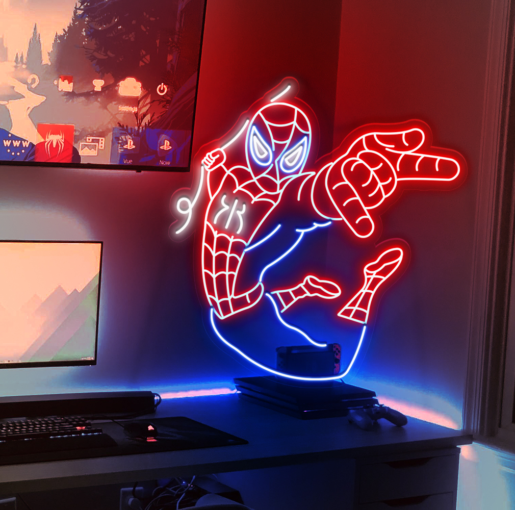 Splder Web Neon Sign